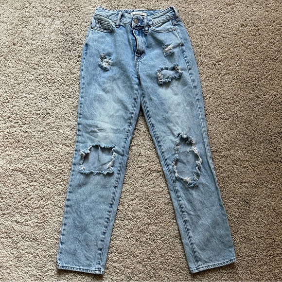 PacSun Women’s High Rise Ripped Jeans - Picture 1 of 3